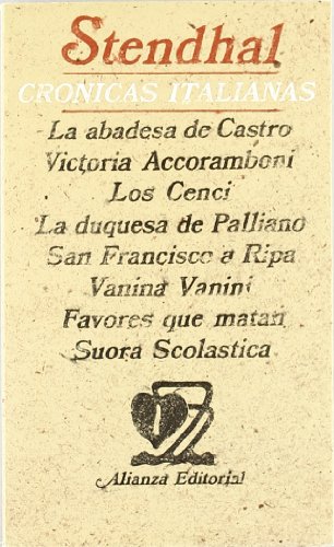 Crónicas italianas (Spanish Edition) [Spanish] 8420617474 Book Cover