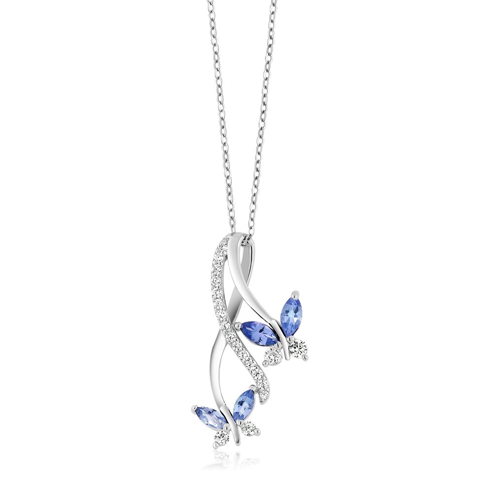 GemStoneKing天然タンザナイト1.35ct シルバー925 ネックレス GemStoneKing天然タンザナイト1.35ct シルバー925 ネックレス