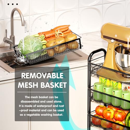 Étagère mobile en métal au design épuré pour rangement modulable - 4
