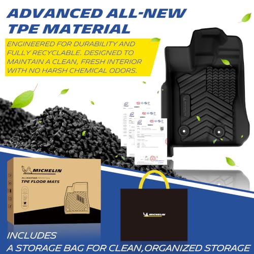 Image of Michelin Vehicle Mat for 2024-2026 Ford Ranger SuperCrew Cab Carpet Floor