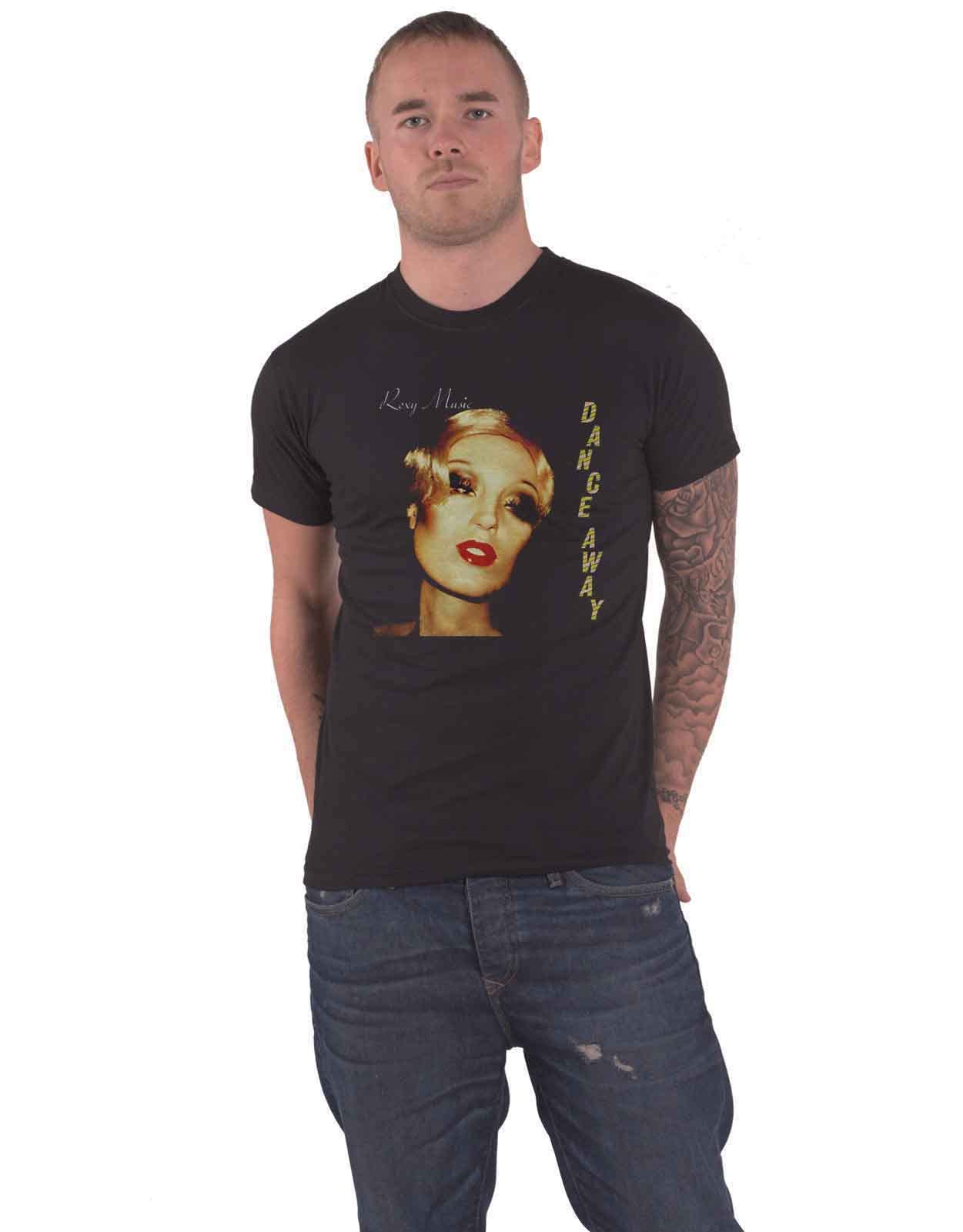 Roxy Music T Shirt Dance Away Album Band Logo Mens Black M