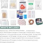 Mini First Aid Kit 98pcs Portable Travel Emergency Bag for Home School Office Travel Car Camping Hiking Sports