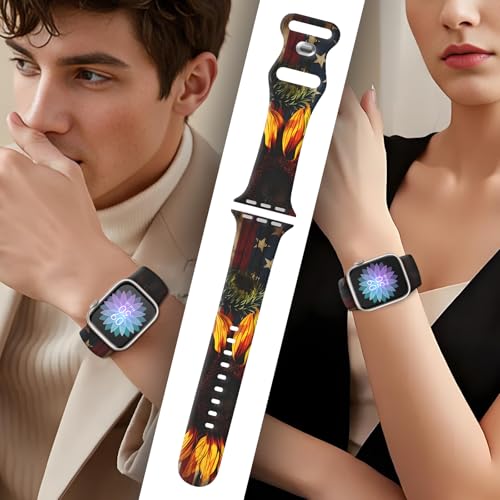 Correa compatible iWatch para mujer 38-49 mm diseño bandera miniatura 2