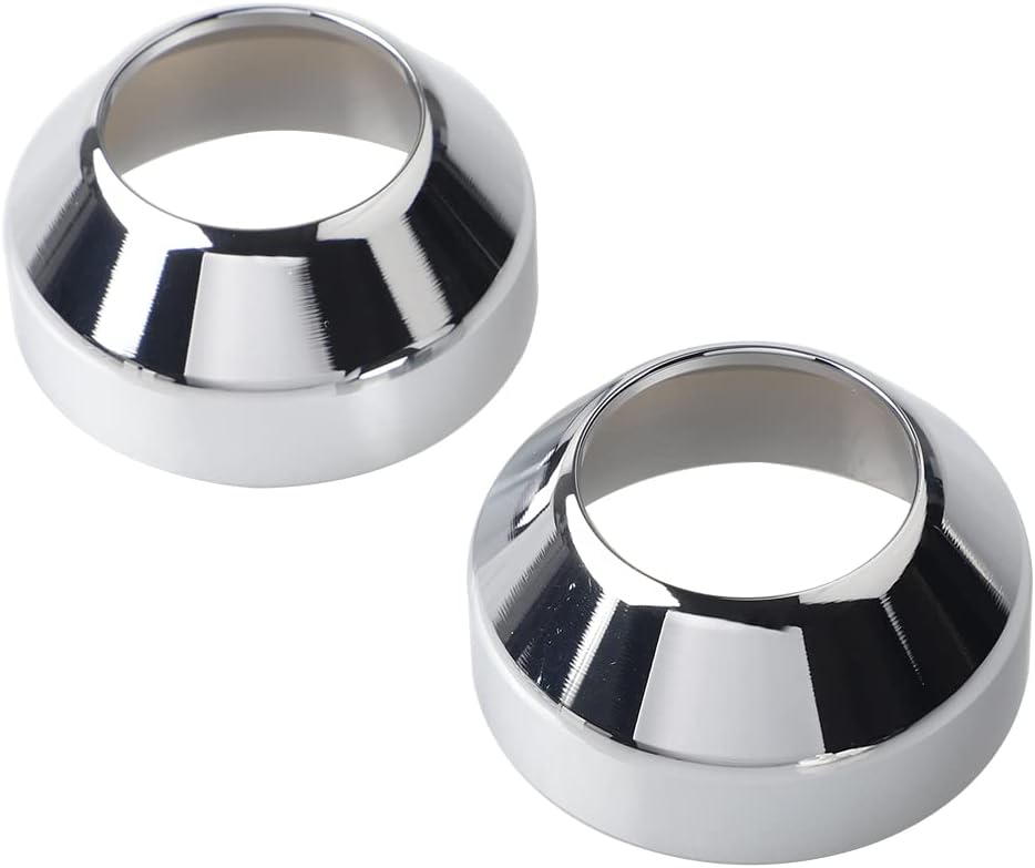 41MM Chrome CNC Fork Boot Covers for Harley Softail FXST Dyna Wide Glide FXDWG