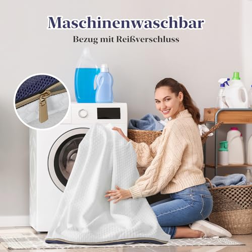 BedStory Materac wierzchni 10 cm z pianki H3 i H4 z certyfikatem Oeko-Tex, dla twardszego materaca nawierzchniowego