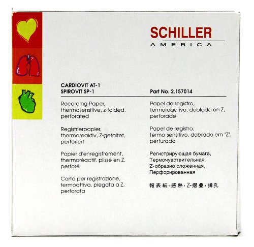 Schiller Brand ECG Recording Paper for at-1 SP-1 (288 Sheets), 1/EA