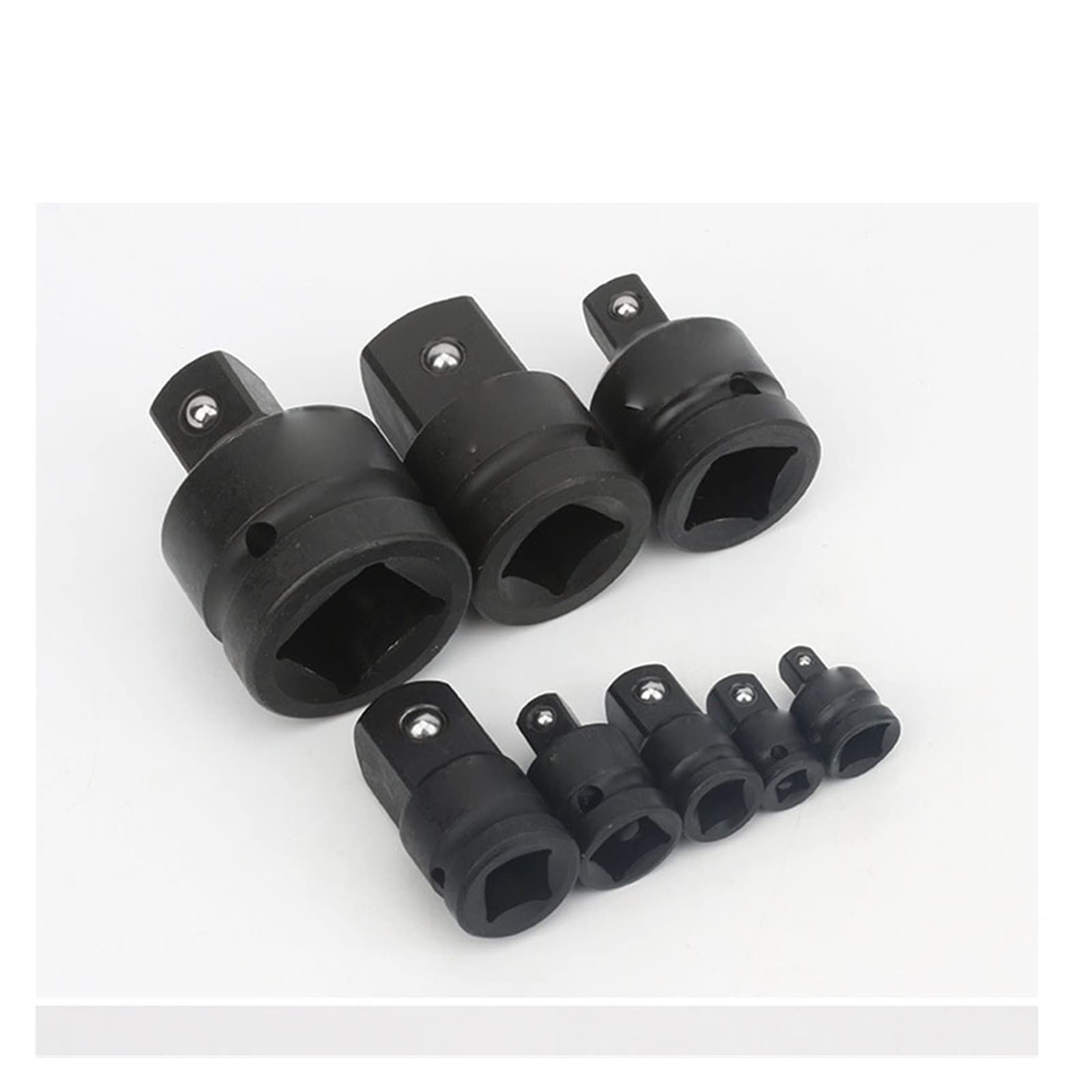 QIANHUI 1/10.2 cm 3/20.3 cm 1/5.1 cm 3/10.2 cm 2.5 cm adapter udarowy sterownika metryczny Cr-Mo adapter gniazda udarowego reduktor narzędzie adapter do klucza udarowego i pneumatycznego (kolor: