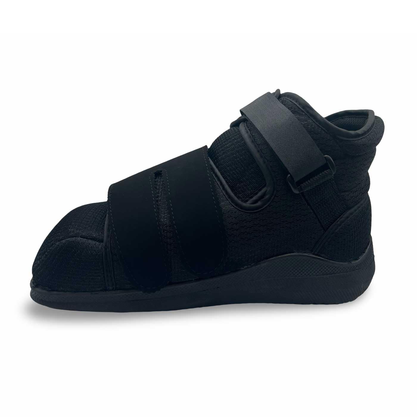 Zapato postoperatorio para fractura de pie, cicatrización de heridas, bota médica con suela de goma antideslizante, soporte para pies para daños en ligamentos: se puede usar con yeso, protege los pies
