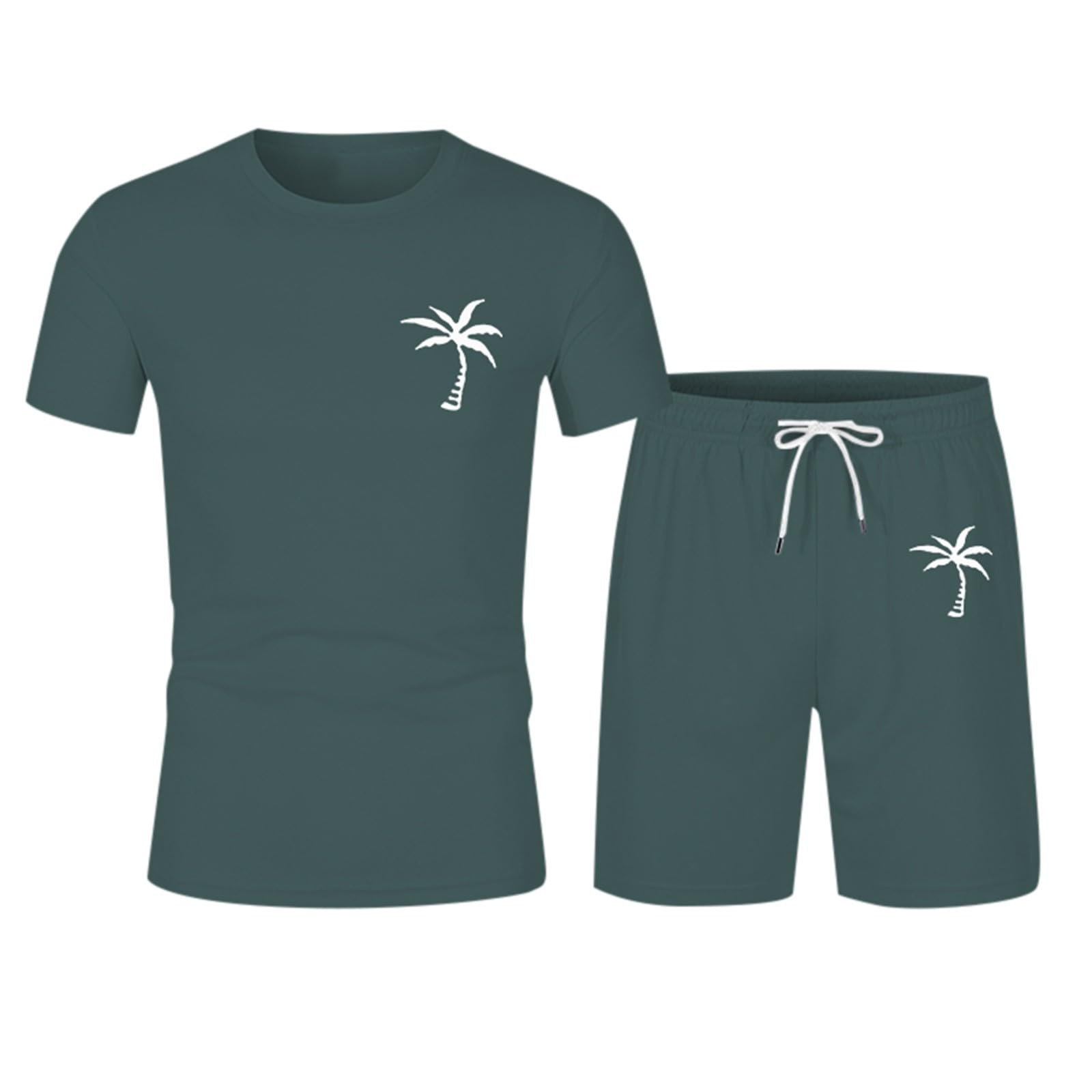 Chándal para hombre conjunto camiseta y pantalón corto deporte verano