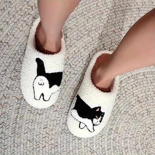 Image of Women's Men's Cute Frog Slippers Fuzzy Memory Foam Kawaii Cartoon Animal Slippers Winter Warm Fluffy Shoes