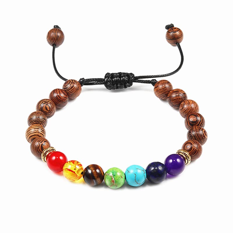 Bracelet œil de tigre et 7 chakras pour équilibrer vos énergies au quotidien