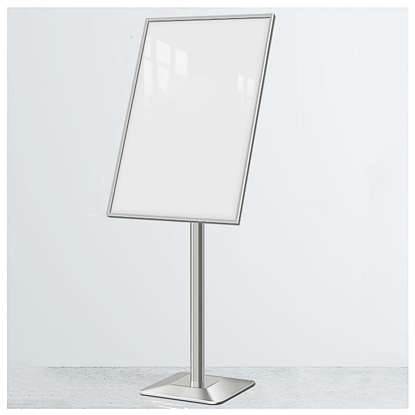 Soporte de aluminio ajustable para carteles publicitarios en interiores y exteriores