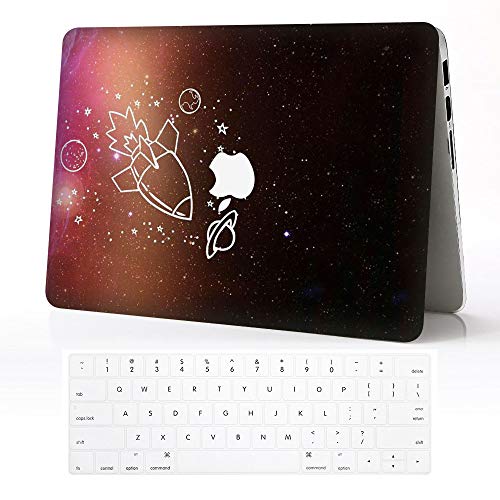 Laptop Case für Bedrucktes Design Kunststoff Hardcase Schutzhüllen mit Tastatur Cover kompatibel Transparent