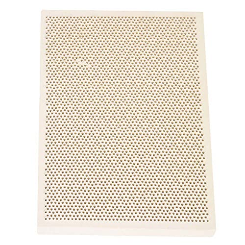 Ceramic Soldering Board Ceramic 18×11×2 Ceramic Honeycomb Soldering Board Jewelry Heating Paint Printing Drying Tool Plate