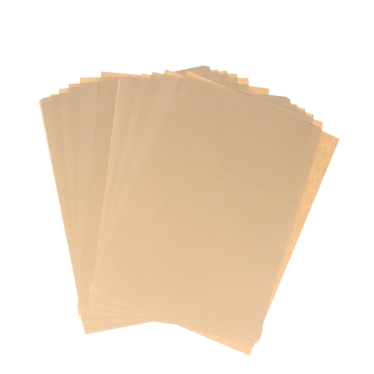 100 Blatt Kraftpapier Vintage Briefpapier Blanko Retro Schreibpapier zum Basteln DIY Briefumschläge Geschenkpapier Braunes Papier Dickes Papier Drucken