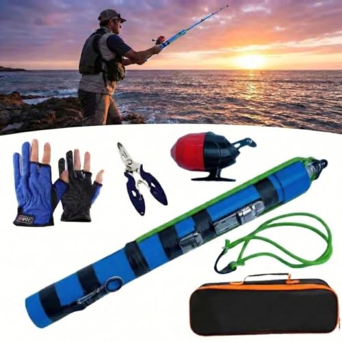 Fishing Catapult Rod 2026 Upgrade, Telescópica para Lanzamiento de Cebo y Señuelos de Larga Distancia, Equipo Portátil para Agua Salada o Dulce miniatura 6