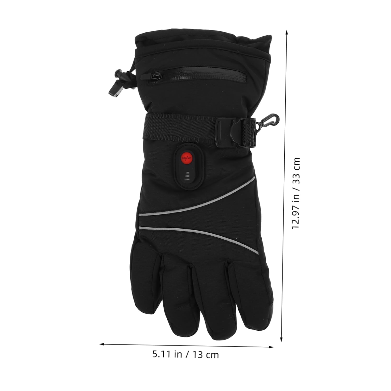 iplusmile Guanti Termici Invernali Funzione Touch Screen Scaldamani Elettrici Ricaricabili per Sport all Aperto e Protezione dal Freddo Design Antivento e Traspirante