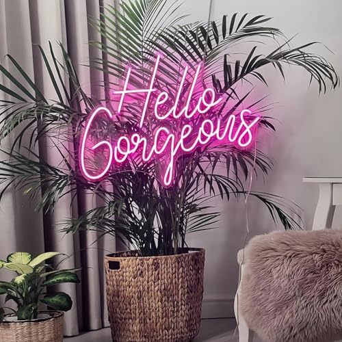 Image of Ulalaza LED Neon Sign Night Light for Wall Party Decor Bedroom Room Bar Wedding Home Birthday Art Decoration Christmas with USB Chain Light modulator 5v (lets party blue)