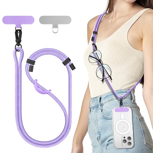 Image of SURPHY Phone Lanyard Crossbody, Phone Strap Crossbody with 2 Tether Tabs