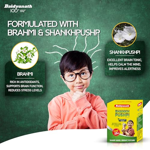 Image of Baidyanath Shankhapushpi Sharbat - 220 ml with Free Sharbat - 110 ml (Pack of 2)