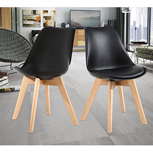 NOB Mid Century Modern Kitchen and Dining Room Chair,Set of