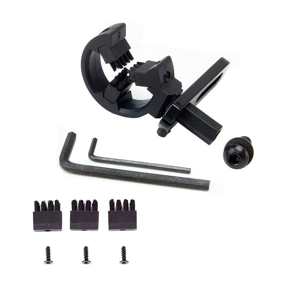 SPG Brush Arrow Rest for Compound Recurve Bow Bowfishing, Archery Arrow Rest Replacement Brush Bow and Arrow Shooting Target Right & Left Hand Arrow Stand (Black)