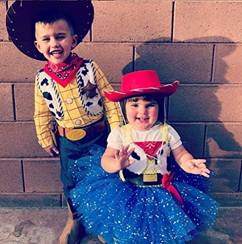 Tutu Dreams Cowgirl Costume For Girls 1-10Y With Bandana Cowboy Hat Easter Birthday Party Dress Up Clothing (Cowgirl, 3-4T) #TOP2
