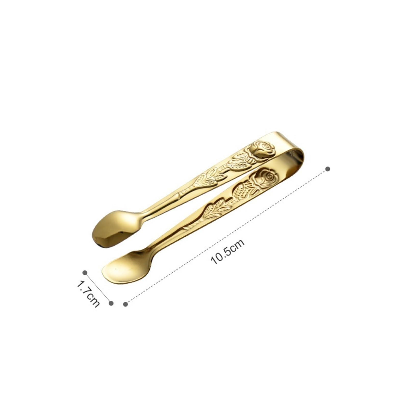 JINGYAN Pince à glaçons Food Clip Tongs Stainless Steel Ice Cube Holder Cooking Grill Fruit Salad Clamp Kitchen Accessories
