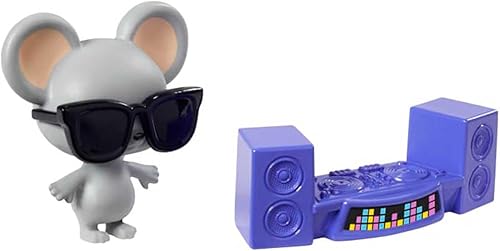 Miniatura 4 de Barbie Muñeca extra 10 en chaqueta con estampado floral y conjunto deportivo con DJ Mouse Mascota trenzas rosas extralargas atuendo y accesorios en