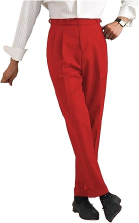 Mens Classic Fit Dress Pants Flat Front Straight Formal Pants Wrinkle Free Expandable Waist Suit Pants