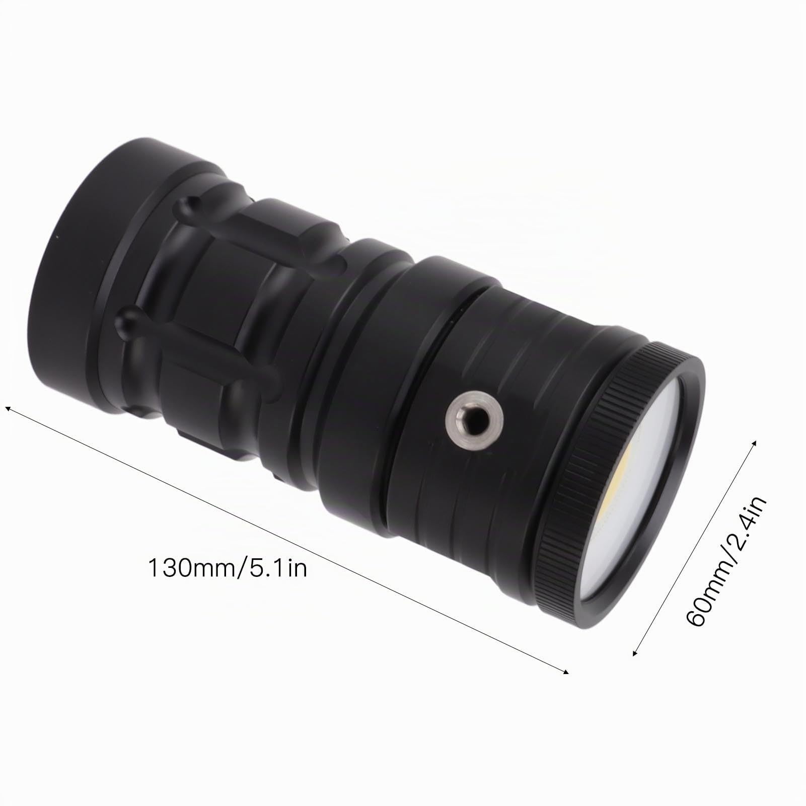 Lampe de Plongée Sous-marine, 18 000 Lumens, étanche à 100 M, avec 3 Modes, Lampe de Poche Sous-marine Rechargeable, Lumière Sous-marine pour Plongée de Nuit, Sports Nautiques