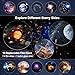 Galaxy Projector Pro for Bedroom, 13 in 1 Planetarium Star Projector with Solar System & Constellation, Night Light for Ceiling - 360° Rotating with Timer, Adjustable Knob, Kids Adults Room Decor