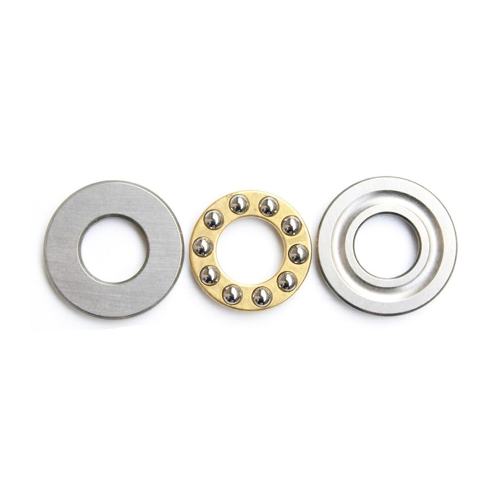 SSIMOO Rodamiento de Bolas de Empuje Axial Plano, 10/100 Uds., Mini 3 en 1 F3-8M F4-10M F5-10M F6-12M F7-17M F8-16M F10-18M, rodamiento de Bolas Axial de Metal Kindly (Size : 100Pcs, Color : F2.5-M