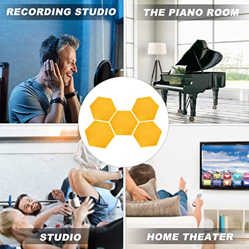 Paneles acústicos absorbentes de sonido 5 piezas BESTonZON para reducción de ruido y aislamiento para estudios y KTV miniatura 6
