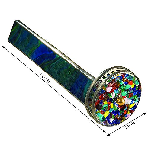 J Devlin Kal 106 Green Stained Glass Kaleidoscope With Two Wheels Gift For Dad Father's Day #TOP2