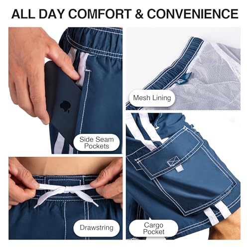 Kanu Surf Mens Barracuda Swim Trunks (Regular & Extended Sizes)3