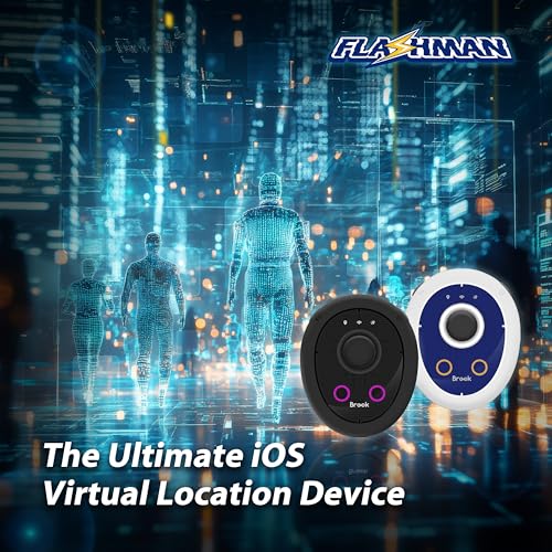 Joystick GPS virtuel iPhone iOS 17+ contrôleur localisation Bluetooth Brook Flashman - 2