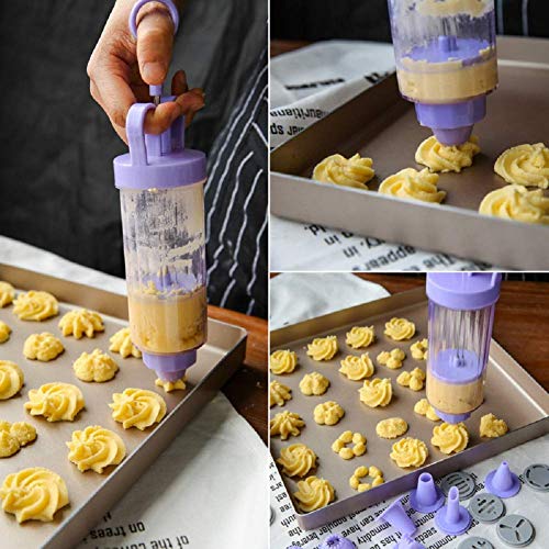 KABB Cookie Press Gun Kit, Pink - Thumbnail 4