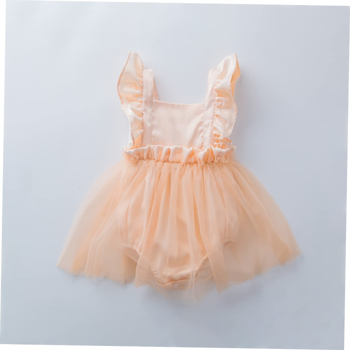 TOYANDONA 2 Uds Vestido Mameluco De Manga Voladora Trajes De Niñas Vestidos De Niñas Traje De Niña Ropa De Infantiles s De Niña De Tirantes De Niños Versión