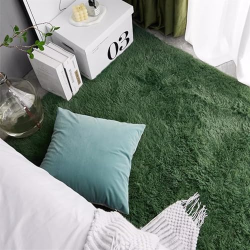 Heavyoff Yellow Area Rug for Bedroom Fluffy Shag Rug Super Soft Fuzzy Plush Carpet Rectangular Indoor Rug for Dorm Nursery Kids Room Home Decorative 2.6 ft x 5.2 ft - Image 3