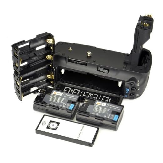 DSTE® Infrarot Fernbedienung Batterie Griff Kompatibel für Canon EOS 5D Mark II 5D2 DSLR Digital Kamera als BG-E6 mit (2 Packung) LP-E6