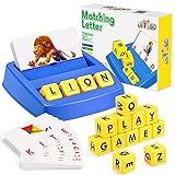 LIWIN LET'S GO! Learning Games for Kids Age 3-8, Matching Letter Game for Kids Toys Ages 3-8 Educational Toys for 3-8 Year Olds Boys Girls Christmas Birthday Gifts for 3-8 Year Olds Boys Girls Blue