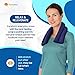 SunnyBay Microwave Heating Pad for Neck and Shoulders, Versatile Bean Bag Moist Heating Pad, Microwavable Neck Wrap and Cool Pack for Deep Pain Relief, Weighted Hot or Cold Therapy (Midnight Blue)