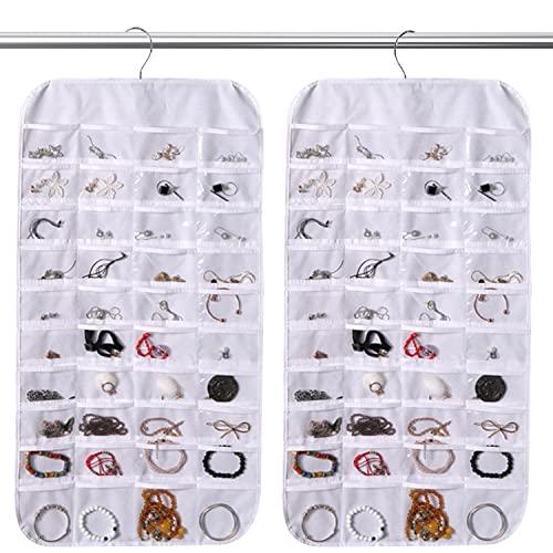 HMCEY Hängender Schmuck Organizer Aus Filz - Platzsparende Aufbewahrung Für Ohrringe & Schmuck