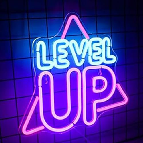 Image of LED Game Sign Game Zone Neon Signs Gaming Room Wall Art Decor Man Cave Lights Signs Gamer Home Bedroom Decoration USB Powered Brightness Adjustable