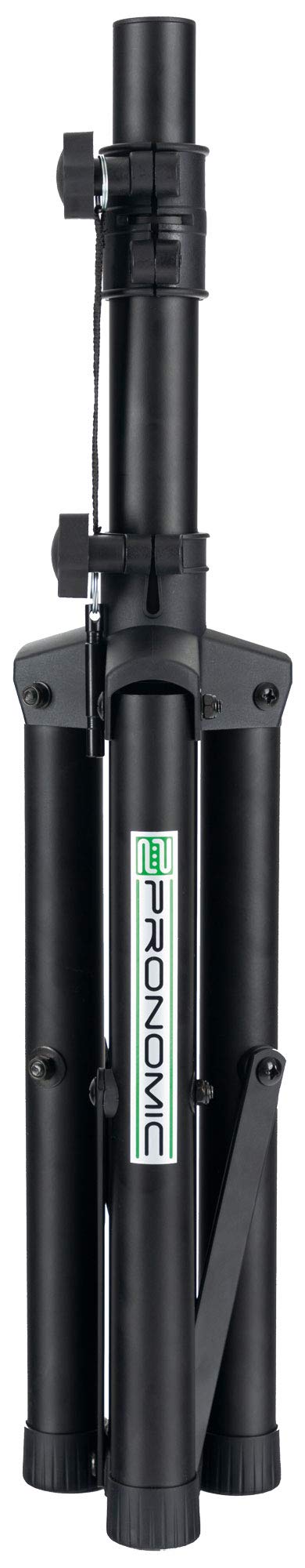 Pronomic SPS-5S Pieds d'enceinte en Acier Lot de 2 - Pieds d'enceinte Bas en Acier - Idéal pour Line arrays, Monitors et amplis acoustiques - Hauteur de 67 à 120 cm - Seulement 1,8 kg léger - Noir