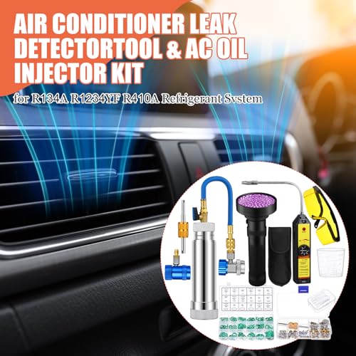 Kit Detector de Fugas AC Tellegloww con UV y Adaptadores miniatura 7
