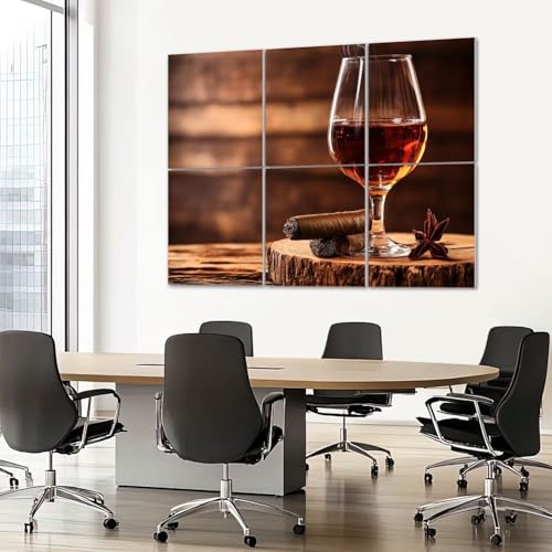 6 Paneles Acústicos Artísticos Paquete de 6 con Absorción de Sonido, Medidas Totales 72"x48", Paneles Decorativos Autoadhesivos para Estudio y Oficina miniatura 7