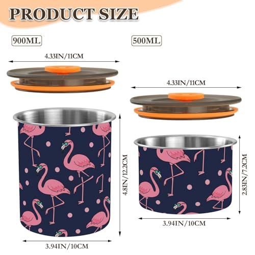 Envase Hermético de Acero Inoxidable DOMIKING 900 ml miniatura 2