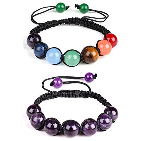 Pulsera de cuentas de yoga de 7 chakras Cover